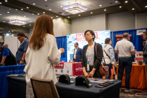 Exhibit hall at the Midwest Solar Expo 2025