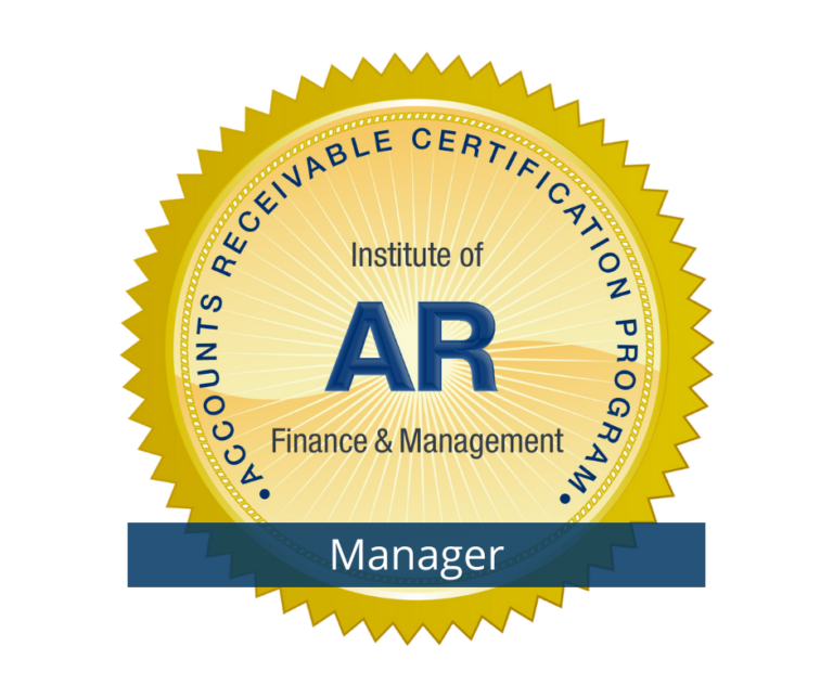 Accounts Receivable Manager Certification Seal